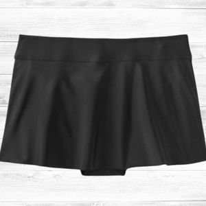 Kona Sol Black High Waisted Swim Skirt